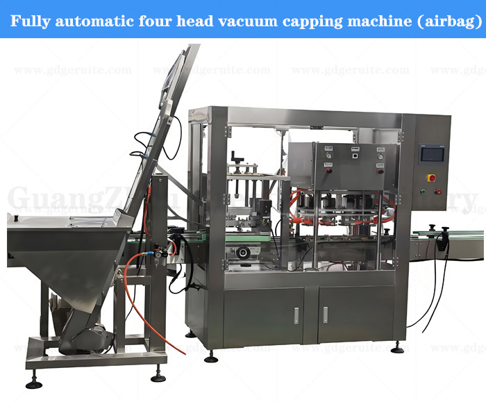 Fully automatic four head vacuum capping machine (airbag)