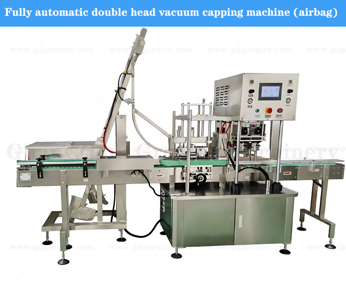 Fully automatic double head vacuum capping machine (airbag)