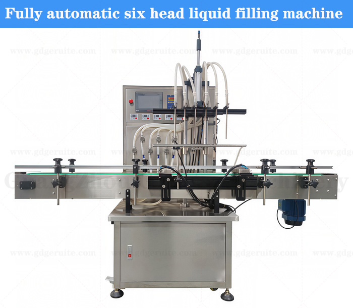 Fully automatic six head liquid filling machine (magnetic pump/gear pump)