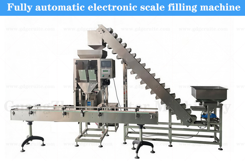 Fully automatic electronic scale weighing and filling machine